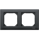 SCHNEIDER ELECTRIC - MTN486214 M-Plan frame, 2-gang, anthracite