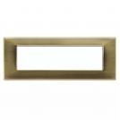 VIMAR - 14657.76 - Plate 7M metal antique brass