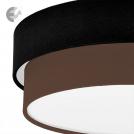 COUP LIGHT - Плафон ф390 CAKE 3хЕ27 3х40W плат / метал, черно / кафяв 3935-06-3E27 (1)