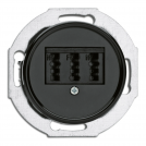 THPG -  Telephone jack outlet bakelite black 100721