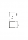 REDO GROUP - Аплик влагоустойчив CUBE 9442    AP/PL LED SMD 4W IP65 3000K  (1)