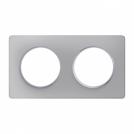 SCHNEIDER ELECTRIC - S530804 Odace Touch aluminium декоративна рамка двойна боядисан алуминий (1)