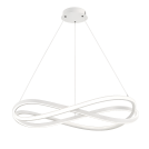 TNL - Полилей Spiral Ø500x120mm LED 64W с дистанционно, бял алуминий, желязо и акрил TNL1034WH (1)
