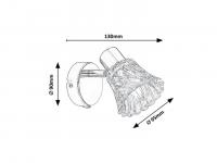 RABALUX - Spotlight HESTIA E14 1X40W 5299 (2)