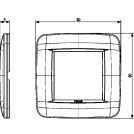 VIMAR - 20672.15 - Round plate 2M Bright matt anthracite (2)