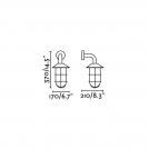 FARO - HONEY Black wall lamp Ref.73695 IP44 (1)