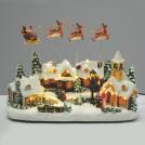 ACA LIGHTING - LED WW DECOR MULTICOLOR VILLAGE+MOTION SLEIGH+MUSIC 4.5V (ADAPT) / 3ΑΑ (BAT) 34.5Χ15.5Χ25.5CM X0307