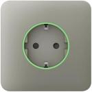 AJAX - Smart Schuko socket faceplate, stand-alone, olive, SoloCover 60026.164.OL