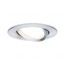 PAULMANN - Луна 93486  LED recessed light 3-Step-Dim Nova Coin pivoting round 84mm 50° Coin ✴6W⚡470lm⚡230V⚡dimmable⚡2700K✴Полиран алуминий 