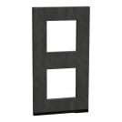 SCHNEIDER ELECTRIC - NU6004V87 vertical cover frame - 2 gangs - 2 x 2 modules - stone