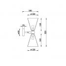 MAYTONI - Аплик VESPER MOD108WL-02WG E14, 2X40W (1)