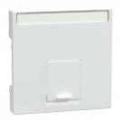 SCHNEIDER ELECTRIC - MEG4573-0325 Cover plate, Merten System M, for data socket, active white