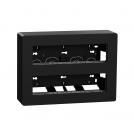 SCHNEIDER ELECTRIC - NU121854 Surface mounting box 2 rows x 8 modules, New Unica, antibacterial, anthracite