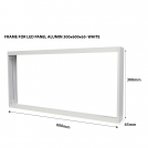 2R - Metal Frame 300Х600 H65 Alumin