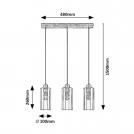 RABALUX - PENDANT TANNO 72123 E27 3X MAX 25W (2)