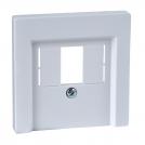 SCHNEIDER ELECTRIC -  MTN296025 Central plate with square opening, active white, glossy, System M