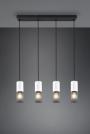 TRIO - Пендел TOSH – 304300434 4xE27 · max. 40W бял / черен (2)