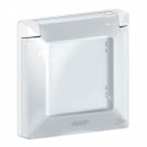 LEGRAND - 7 540 21 Plate Valena Life - with flap - IP44 - 1 gang - white