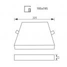 VIVALUX - LED panel QUADRA LED - 36W - 3600lm - white - 4000K VIV004285 (1)