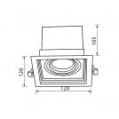 VIVALUX - Recessed downlight NEXT - 1 x GU10 - white VIV004270 (1)