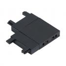 ULTRALUX - Horizontal L-connector for SLIM surface mounting rail black LMST10HK