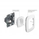 LEGRAND - 7 549 58 Cover plate Valena Allure - 2x2P+E socket - German standard - black (1)