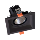 ELMARK - SQUARE LED MOVABLE SPOT LIGHT 15W 230V 3000K BLACK 92DL81F1530/BL