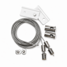 ACA LIGHTING - HANGING KIT(2 PCS) FOR MATTE WHITE MAGNETIC TRACK 48V DC WITH 2M STEEL WIRE & INSTALLATION ACCESSORIES MHKW