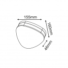 ACA LIGHTING - Градински аплик RUBI IP65 LG1372G (2)