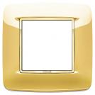 VIMAR - 20672.G24 - Round plate 2M Galvan.polished gold