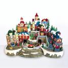 ACA LIGHTING - LED RGB DECOR MULTICOLOR VILLAGE + ROTATION TRAIN & TREE 4.5V (ADAPT) 51Χ30Χ35.5CM X0329
