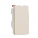 SCHNEIDER ELECTRIC - NU310344 New Unica - Two-way switch 10A screwless 1 module ivory