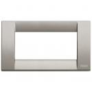 VIMAR - 16734.24 - Classica plate 4M metal metall.titanium