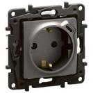 LEGRAND - Socket SCHUKO 16A with child protection and USB type C 1.5A 7.5W Niloe New NP3312MG