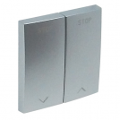 EFAPEL - Face plate for Blinds control SWITCH ALUMINIUM 90613 TAL LOGUS 90