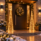 ACA LIGHTING - LED Christmas Decorative Cone, 300 LED, 80 cm, IP44 LEDCONE80