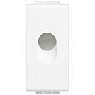 BTICINO - N4953 Blank plate with simple output with hole d=9mm - white