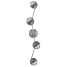 EGLO - Спот LED 4хGU10 3W 4x240lm 3000K L-640 никел черно/хром дъга 31008  BIMEDA