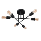 ELMARK - SALLY CEILING LAMP 6xE27 BLACK - 955SALLY6/BL