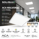 ACA LIGHTING - MALVOR LED Panel 32/36/40W CCT 3000K/4000K/6500K 595×595mm – White