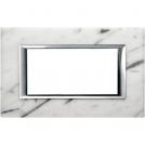 BTICINO - HA4804RMC Rectangular cover plate 4 modules - Carrara marble