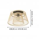 EGLO - ceiling luminaire HYKEHAM 43851 E27, 60W (1)