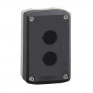 SCHNEIDER ELECTRIC - Empty enclosure, plastic, dark grey lid, for push button Ø22, 2 cut-outs Harmony XALD02