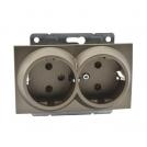 MONO ELECTRIC - MONO ELECTRIC - Dual Outlet DESPINA, 16A, MN-500-002304-120, 2P+E, BRONZE