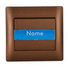 ELMARK - 11186B - DOOR BELL SWITCH WITH NAME CARD COFFEE METALLIC
