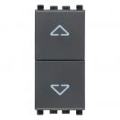 VIMAR - 20062 - Two interlocked NO+NO 10A pushes grey
