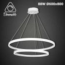 TNL - LED Chandelier 1010 88W Ø600x800 DIMM white