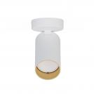 NOWODVORSKI - Спот за външен монтаж 7771 MONO I WHITE/GOLD • GU10 1X10W LED • IP20 (1)