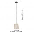 EGLO - pendant light FATTORIA E27 1X25W - 900902 (1)