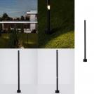 NOVA LUCE - Bollard  D:8, H:90 cm.   9060250  LUXOR ⚡ LED 9W ⚡ 378Lm ⚡ 3000К ⚡ 220-240V ⚡ IP65 ✴ Sandy Black
